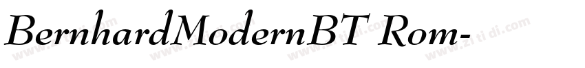 BernhardModernBT Rom字体转换